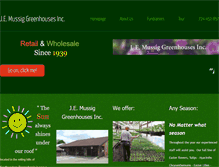 Tablet Screenshot of mussiggreenhouse.com